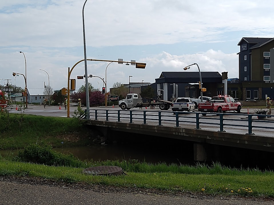 Collision at Highway 39/Government Road intersection Sunday